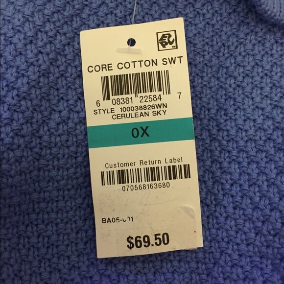 Charter Club Seed-Stitched Tunic Sweater-0X - Picture 3 of 3